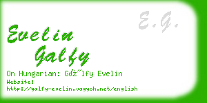 evelin galfy business card